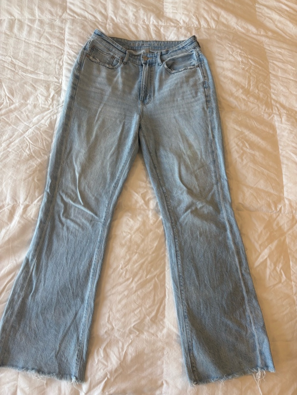American Eagle Outfitters Highest Rise Flare Jeans Size 10 Long